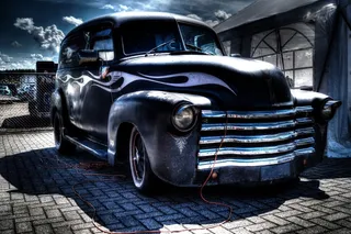 老朋友，车，老爷车，老，老爷车，黑色