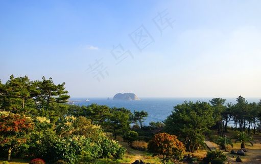 济州，济州岛，Beomseom，Olle Gill，海，海滩，天空