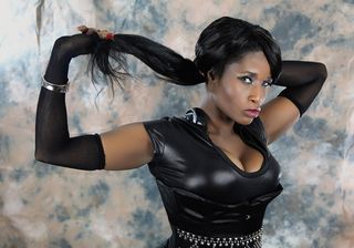 头发，皮革，时尚，女性，性感，构成，淑女