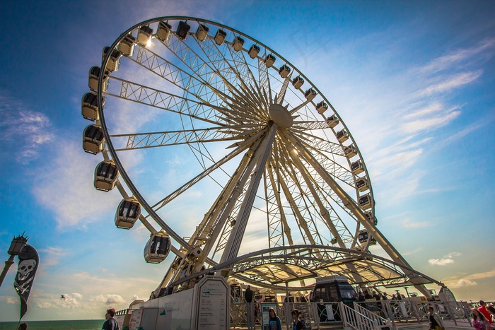 布莱顿，海岸，海滨长廊