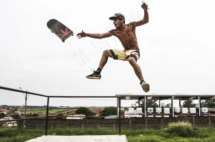 体育，滑板，飞行，激进，溜冰者，极限运动