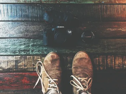 时髦，鞋子，踢，线程，相机，摄影师