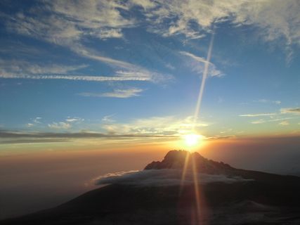 乞力马扎罗山,日出,山,天空,旅行,意见,高 乞力马扎罗山,日出,山,天空,旅行,意见,高