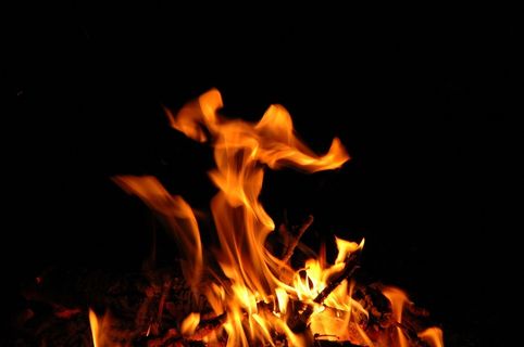 火，爆发，火焰，发光，红色，火焰