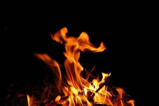 火，爆发，火焰，发光，红色，火焰