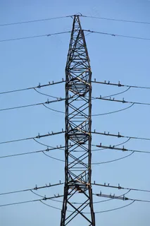 电线，能源，高压塔，电流