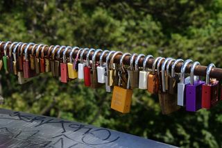 城堡，爱情城堡，爱情锁，许多，爱情，城堡