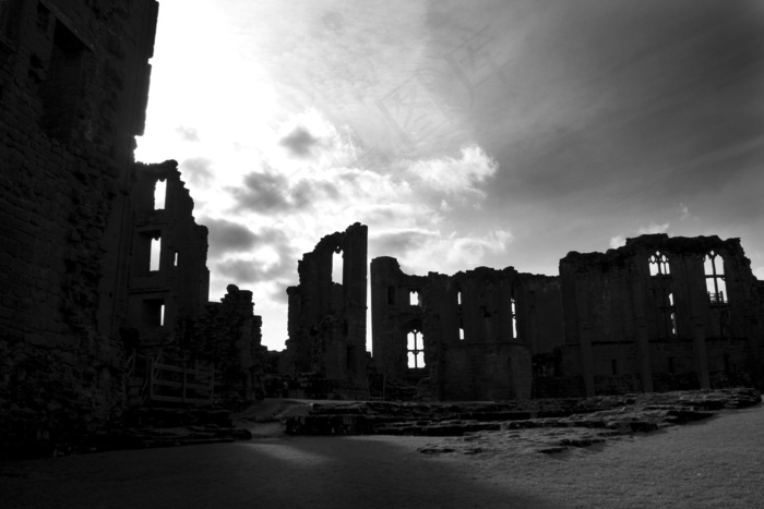 城堡，神秘，黑暗，夜，建筑，塔