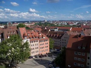 纽伦堡，房屋，城市，天际线，城市景观