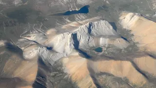 喜马拉雅山，山，山，沙漠，飞，景观