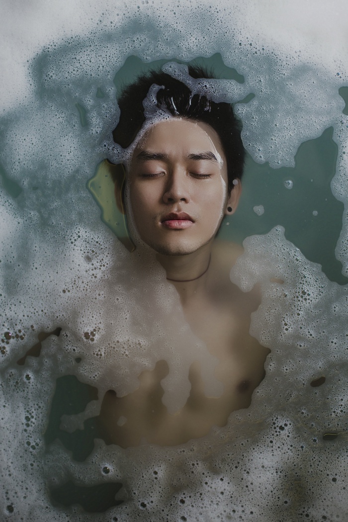 洗澡，リボンとユーロ，水机，泡沫，肥皂，男子，男孩，放宽