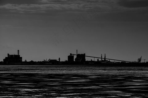 海洋,天空,建筑,港口码头,潜艇,工业面料