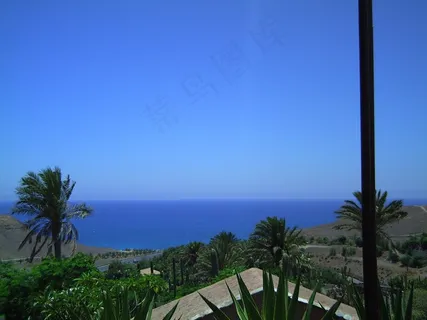 富埃特文图拉，水，海，湿，夏天，风，天空