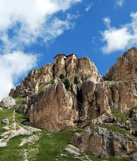 白云岩，死锁，山，意大利，避难所，天空