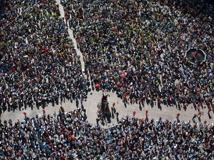 人，人群，集合，人，集团，乌尔姆