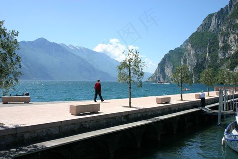 意大利，加尔达，Web，文家，运行，沃克，游客，端口