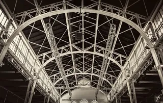 建筑，建筑，工业，城市，室内