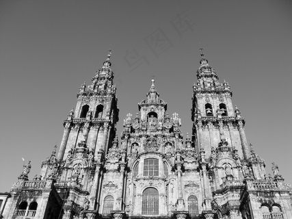 巴洛克式，大教堂，孔波斯特拉圣地亚哥
