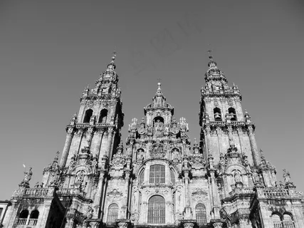巴洛克式，大教堂，孔波斯特拉圣地亚哥