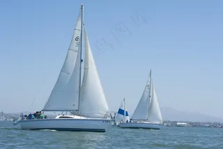 帆船，帆船，水，海洋，海上，游艇，船