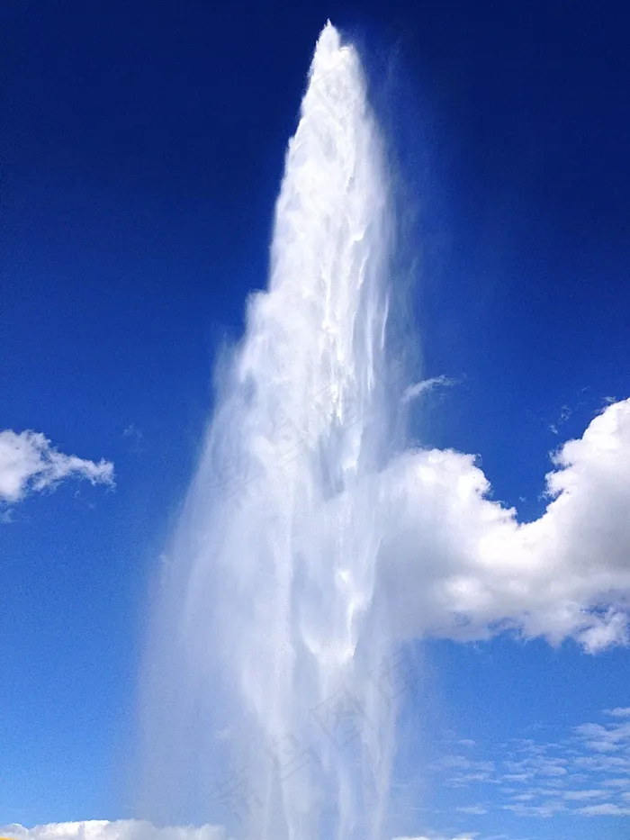 日内瓦，日内瓦湖，水，云团，喷泉，喷射D 'Eau