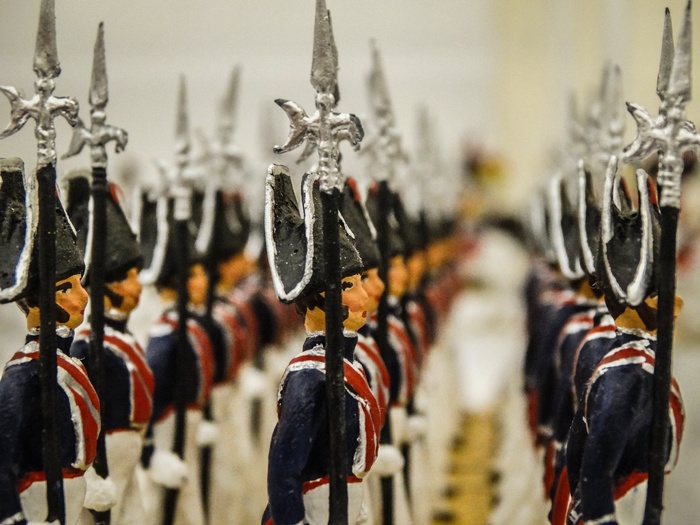 锡兵，模型，士兵，铅，铅字