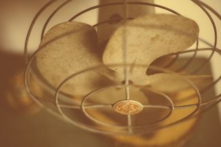 风扇，通风机，气流，冷却，金属，旧，年份