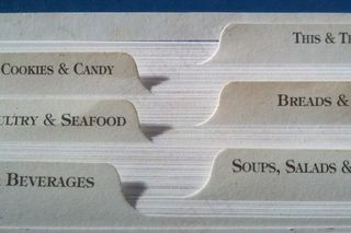 食谱，标签，索引，卡片，分隔线，打印，食品，书籍