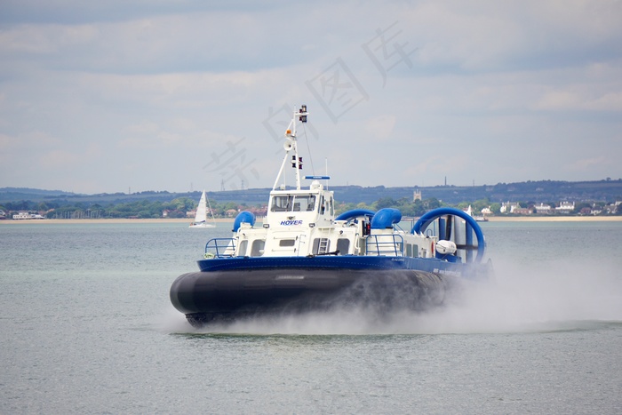 气垫船，Acv，怀特岛，客运