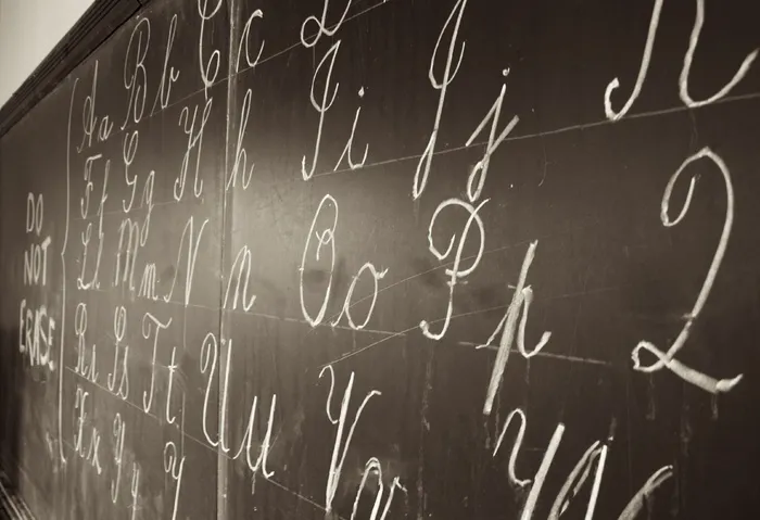 黑板，写作，粉笔，白色，字母，字母