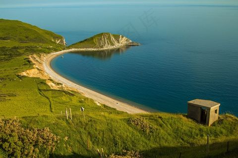 沃巴罗湾,海,多塞特郡,海洋 沃巴罗湾,海,多塞特郡,海洋