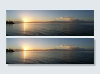 黎明，太阳，地平线，寂静，平静，幸福，海滩