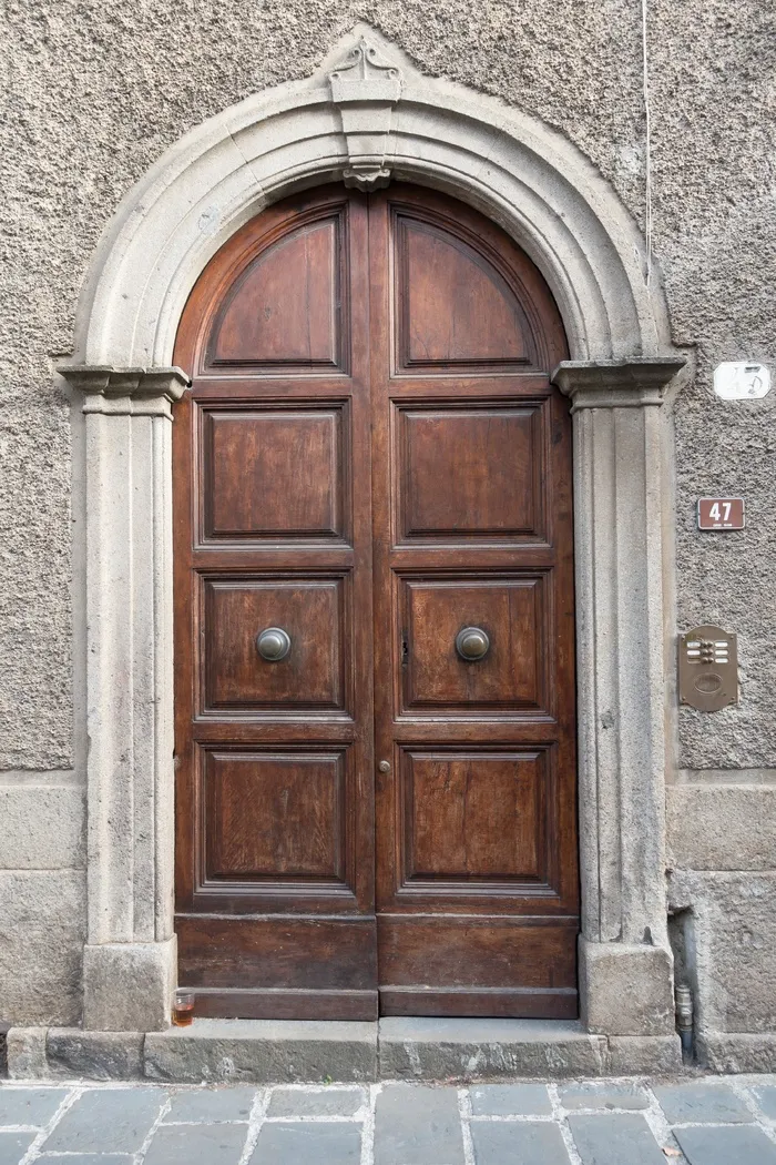 门，输入，木材，房屋入口，前门