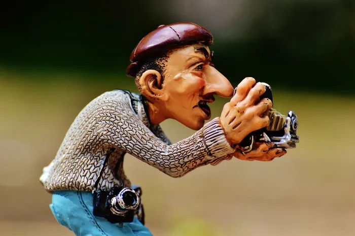 摄影师，照片，游客，相机，搞笑