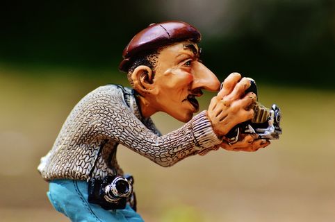 摄影师，照片，游客，相机，搞笑