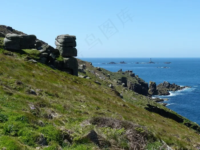 英格兰，康沃尔郡，英国，海，岩，景观