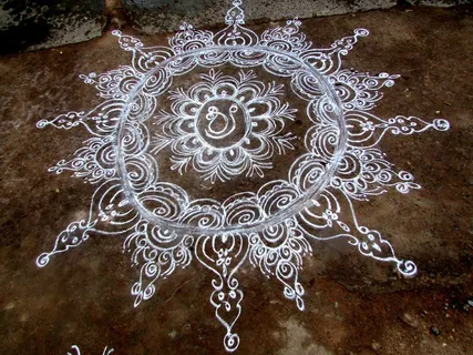 Rangoli，传统，达瓦，印度，设计，绘图