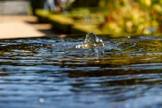喷泉，水，气泡，湿，流量