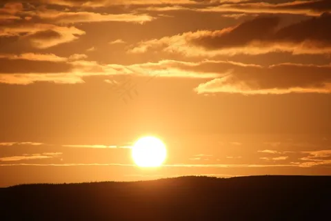 太阳,Abendstimmung,日落,海,全景,海滩,天空 太阳,Abendstimmung,日落,海,全景,海滩,天空