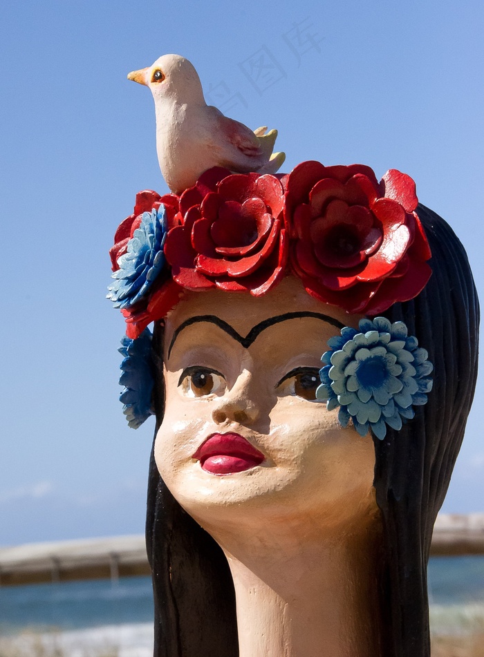 女人，雕塑，艺术，头，脸，人类，女性，女孩