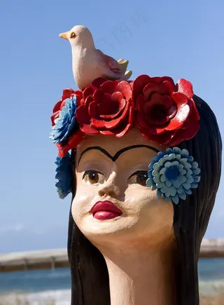 女人，雕塑，艺术，头，脸，人类，女性，女孩