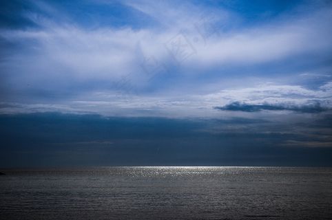 天空，海，云，阳光，自然，海景，光