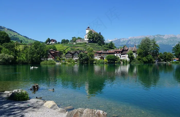 本书，湖，Werdenbergersee，圣加仑