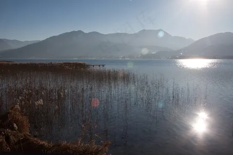 湖,山,全景图,银行,天空,水,蓝色,休息 湖,山,全景图,银行,天空,水,蓝色,休息