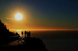 日落，傍晚的天空，景观，天空，云，太阳