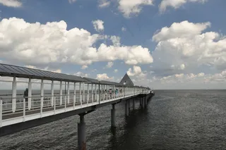 码头，海，云，假期，假期