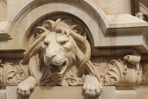 狮子，石头，纪念碑，老，历史，艺术，古代