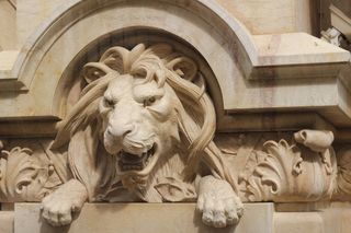 狮子，石头，纪念碑，老，历史，艺术，古代