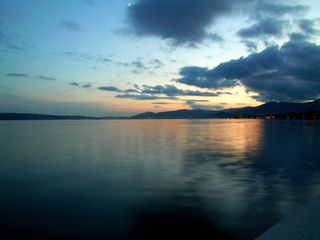 湖，云，Abendstimmung，天空，水，云运动