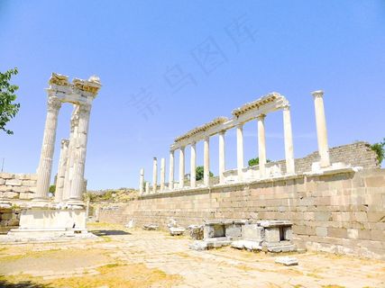 列，古代，罗马，废墟，土耳其，著名，石头